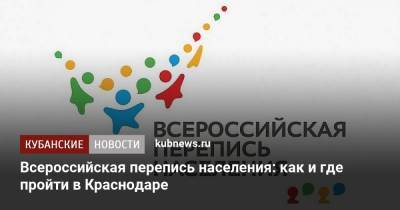 Всероссийская перепись населения: как и где пройти в Краснодаре - kubnews.ru - Россия - Краснодарский край - Краснодар