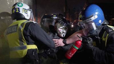 Борис Джонсон - В Лондоне состоялась акция протеста антивакцинаторов - ru.slovoidilo.ua - Украина - Киев - Англия - Лондон