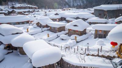 Северный Китай засыпало снегом, температура воздуха упала ниже нуля - mir24.tv - Китай - Пекин - район Внутренняя Монголия - провинция Шаньси - Тяньцзинь