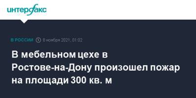 В мебельном цехе в Ростове-на-Дону произошел пожар на площади 300 кв. м - interfax.ru - Москва - Россия - Ростов-На-Дону