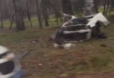 Питер Онлайн - Легковой автомобиль разорвало пополам в результате ДТП в Ломоносовском районе - online47.ru - Ленинградская обл. - Санкт-Петербург - район Ломоносовский