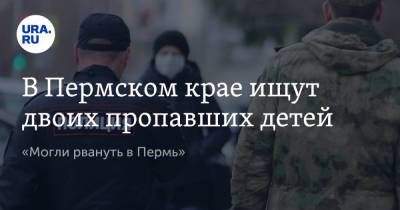 В Пермском крае ищут двоих пропавших детей. «Могли рвануть в Пермь» - ura.news - Пермь - Пермский край