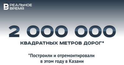 В Казани построили и отремонтировали 2 млн квадратных метров дорог — это много или мало? - realnoevremya.ru - респ. Татарстан - Казань