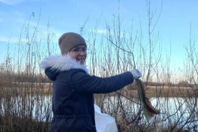 Новгородцы собрали мусор на берегу реки Глушицы - mk.ru - Великий Новгород