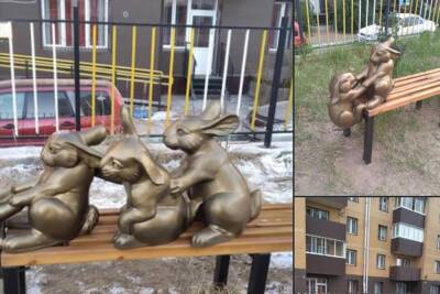 В Улан-Унэ вандалы украли скульптуру зайцев из двора - ulan.mk.ru - Санкт-Петербург - Улан-Удэ
