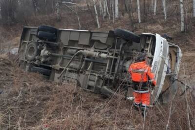 В Хабаровском крае перевернулся пассажирский автобус, пострадало 6 человек - hab.aif.ru - Хабаровский край - Амурск