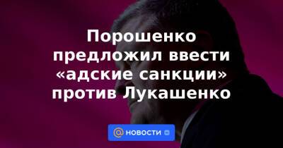 Порошенко предложил ввести «адские санкции» против Лукашенко - news.mail.ru - Россия - Белоруссия - Польша - Литва