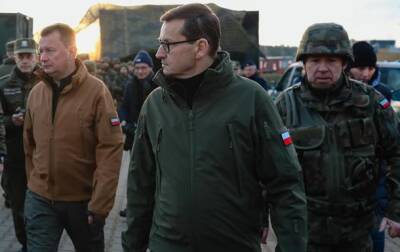 Мариуш Блащак - Матеуш Моравецкий - Польский премьер приехал на границу с Беларусью - korrespondent.net - Украина - Белоруссия - Польша