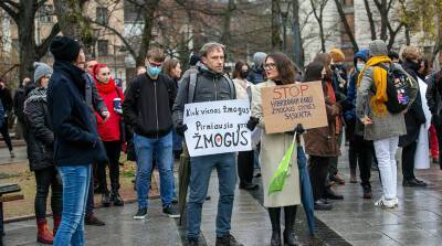 Жители Литвы вышли на акцию против политики властей в отношении мигрантов - grodnonews.by - Белоруссия - Польша - Литва