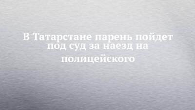 В Татарстане парень пойдет под суд за наезд на полицейского - chelny-izvest.ru - Россия - респ. Татарстан - Казань
