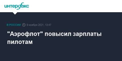 Михаил Полубояринов - "Аэрофлот" повысил зарплаты пилотам - interfax.ru - Москва