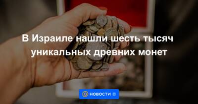 В Израиле нашли шесть тысяч уникальных древних монет - news.mail.ru - Израиль