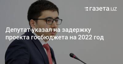 Депутат указал на задержку проекта госбюджета на 2022 год - gazeta.uz - Узбекистан