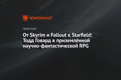 Тодд Говард - От Skyrim и Fallout к Starfield: Тодд Говард в приземлённой научно-фантастической RPG - championat.com