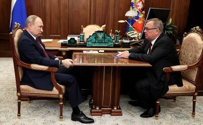 В.Путин - Андрей Костин - Встреча с главой ВТБ Андреем Костиным - kremlin.ru