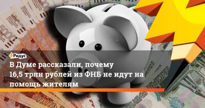 Михаил Щапов - В Думе рассказали, почему 16,5 трлн рублей из ФНБ не идут на помощь жителям - ridus.ru