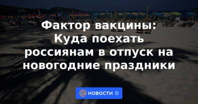 Фактор вакцины: Куда поехать россиянам в отпуск на новогодние праздники - news.mail.ru - Норвегия - Россия - США - Украина - Англия - Швеция - Иран - Словения - Голландия - Тунис - Таиланд - Багамы - Оман