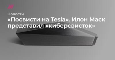 «Посвисти на Tesla». Илон Маск представил «киберсвисток» - tvrain.ru