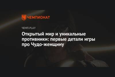 Открытый мир и уникальные противники: первые детали игры про Чудо-женщину - championat.com