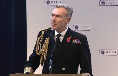 Sky News - Тони Радакин - Британский адмирал ожидает «невиданной за последние 80 лет» интервенции России на Украину - topcor.ru - Россия - США - Украина - Англия