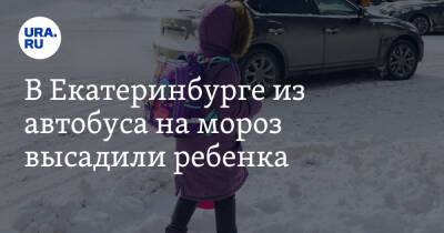 В Екатеринбурге из автобуса на мороз высадили ребенка. Девочке пришлось идти пешком домой - ura.news - Екатеринбург - Свердловская обл.
