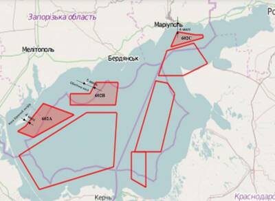 Владимир Зеленский - Россия перекрыла 70% акватории Азовского моря - lenta.ua - Россия - Украина - Геническ - Бердянск - Мариуполь - Азовское Море - Вмс