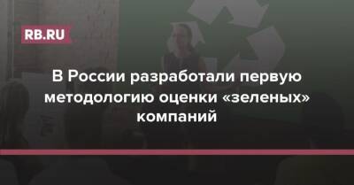 В России разработали первую методологию оценки «зеленых» компаний - rb.ru - Россия - Экология