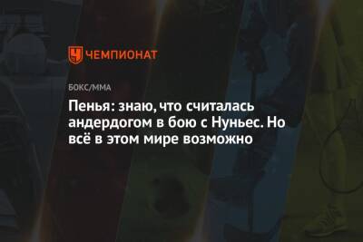 Аманда Нуньес - Пенья: знаю, что считалась андердогом в бою с Нуньес. Но всё в этом мире возможно - championat.com