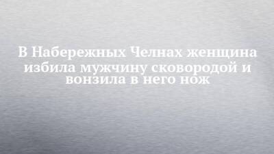 В Набережных Челнах женщина избила мужчину сковородой и вонзила в него нож - chelny-izvest.ru - Набережные Челны - Нижнекамск