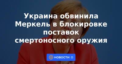 Украина обвинила Меркель в блокировке поставок смертоносного оружия - news.mail.ru - США - Украина - Киев - Англия - Германия - Франция - Берлин - Литва