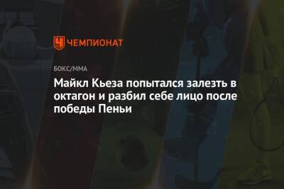 Аманда Нуньес - Дана Уайт - Майкл Кьеза попытался залезть в октагон и разбил себе лицо после победы Пеньи - championat.com