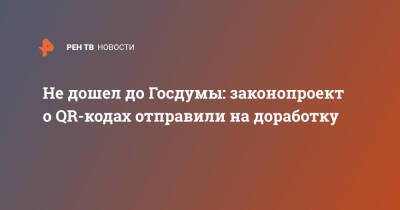 Вячеслав Володин - Петр Толстой - Не дошел до Госдумы: законопроект о QR-кодах отправили на доработку - ren.tv