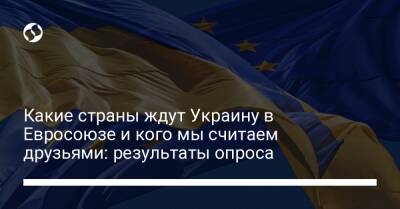 Какие страны ждут Украину в Евросоюзе и кого мы считаем друзьями: результаты опроса - liga.net - Украина - Румыния - Венгрия - Польша - Чехия - Словакия
