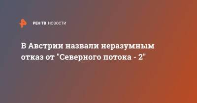 Александер Шалленберг - Австрия - В Австрии назвали неразумным отказ от "Северного потока - 2" - ren.tv - Австрия - Россия - Брюссель