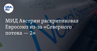 Александер Шалленберг - МИД Австрии раскритиковал Евросоюз из-за «Северного потока — 2» - ura.news - Австрия - Брюссель