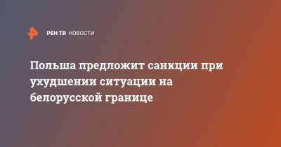 Александр Лукашенко - Матеуш Моравецкий - Польша предложит санкции при ухудшении ситуации на белорусской границе - ren.tv - Белоруссия - Франция - Венгрия - Польша - Чехия - Будапешт - Словакия