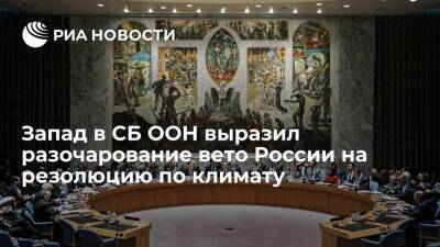 Василий Небензя - Ирландия - Запад в СБ ООН выразил разочарование применением Россией вето на резолюцию по климату - ria.ru - Москва - Россия - Китай - США - Индия - Ирландия - Нигер