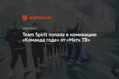 Team Spirit попала в номинацию «Команда года» от «Матч ТВ» - championat.com - Россия