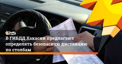 В ГИБДД Хакасии предлагают определять безопасную дистанцию по столбам - ridus.ru - респ. Хакасия
