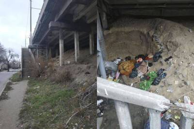 Жители жалуются на бездомных в Днепре, кадры: "поселились под мостом" - dnepr.politeka.net - Украина