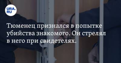 Тюменец признался в попытке убийства знакомого. Он стрелял в него при свидетелях. Видео - ura.news - Тюмень - Тюменская обл.