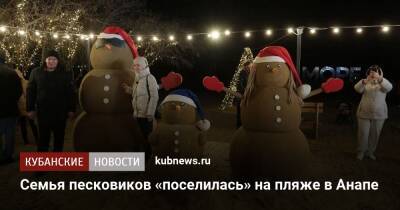 Семья песковиков «поселилась» на пляже в Анапе - kubnews.ru - Анапа - Краснодарский край - Анапа