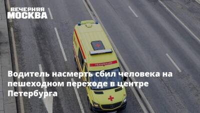 Водитель насмерть сбил человека на пешеходном переходе в центре Петербурга - vm.ru - Москва - Санкт-Петербург