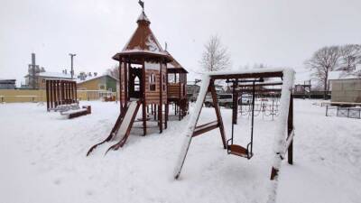 В Новотроицком появилась новая детская площадка - sakhalin.info - с. Троицкое