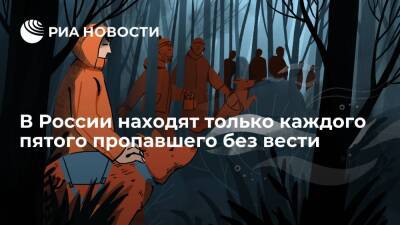 По статистике МВД, в России находят только каждого пятого пропавшего без вести - ria.ru - Москва - Россия - Москва