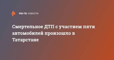 Смертельное ДТП с участием пяти автомобилей произошло в Татарстане - ren.tv - респ. Татарстан - Набережные Челны - Красноярск