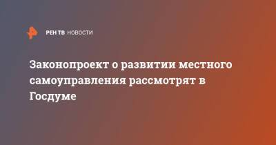 Павел Крашенинников - Андрей Клишас - Законопроект о развитии местного самоуправления рассмотрят в Госдуме - ren.tv - Россия