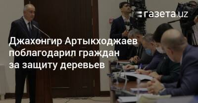 Джахонгир Артыкходжаев поблагодарил граждан за защиту деревьев - gazeta.uz - Узбекистан - Ташкент - Экология