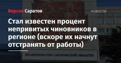 Стал известен процент непривитых чиновников в регионе (вскоре их начнут отстранять от работы) - nversia.ru - Россия - Саратовская обл.