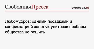 Любомудров: одними посадками и конфискацией золотых унитазов проблем общества не решить - svpressa.ru